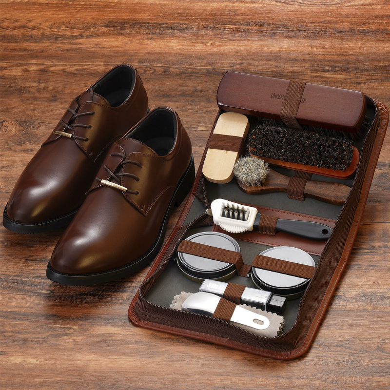 Sneaker Care Kit - Horse Hair Brush Leather Shoe Wax