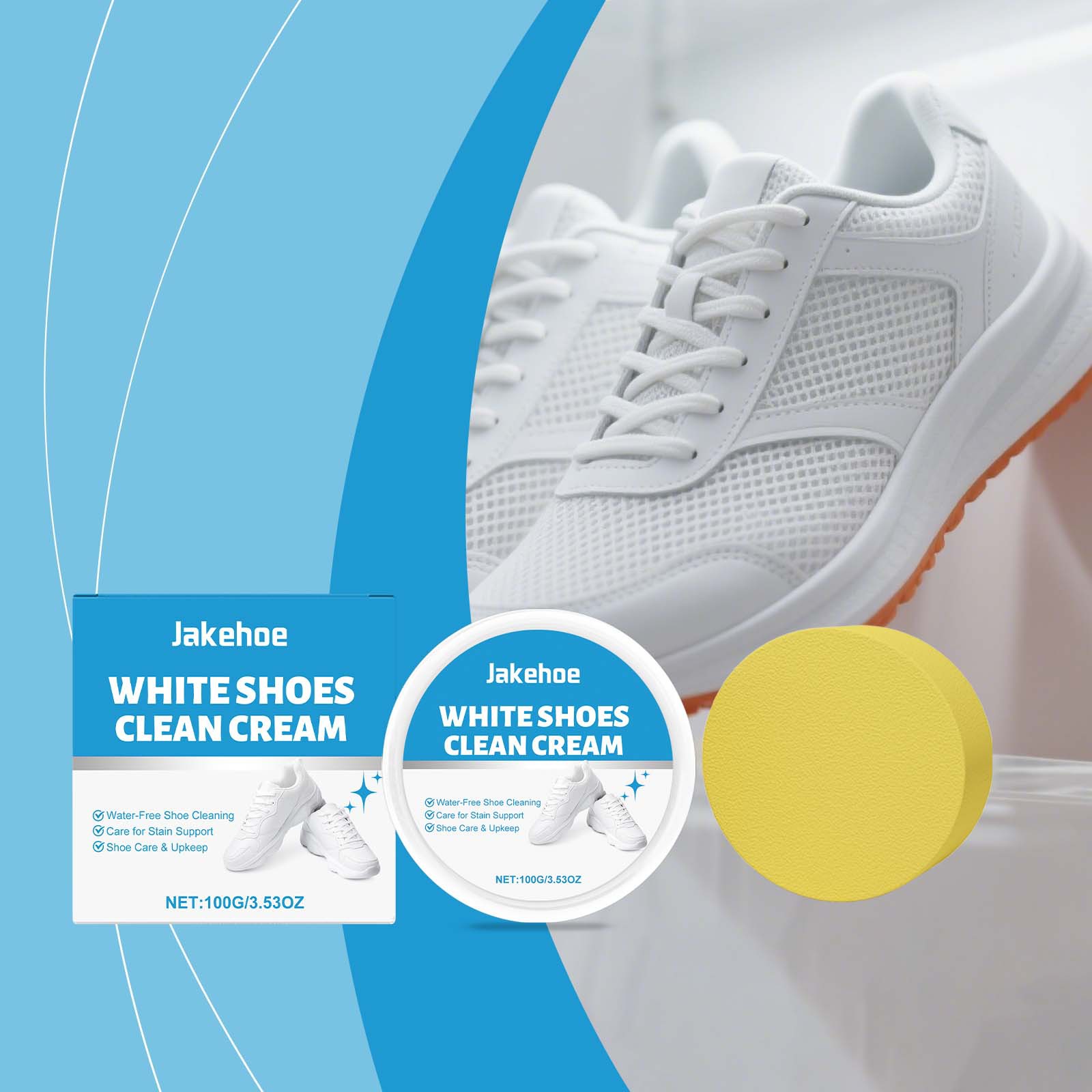 White Shoe Cleaner Cream Sneak - Sneaker Protector Spray reseña y precio