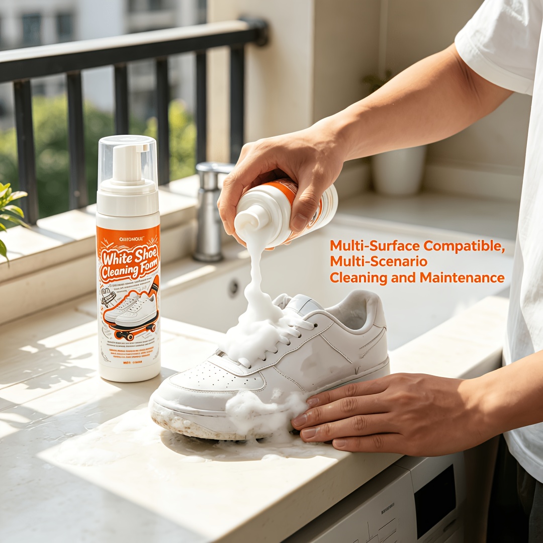 Portable No Rinse White Shoe C - Sneaker Care Spray reseña y precio
