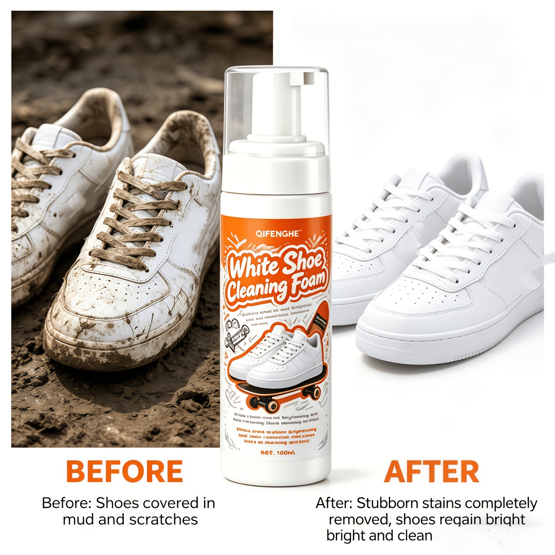 Portable No Rinse White Shoe C - Sneaker Care Spray reseña y precio