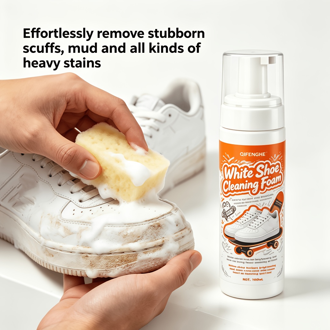 Portable No Rinse White Shoe C - Sneaker Care Spray reseña y precio