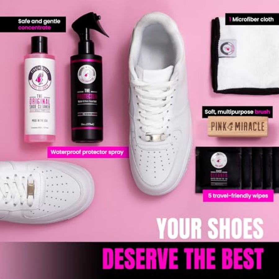 Pink Miracle Shoe Care Kit - I - Sneaker Protector Spray reseña y precio