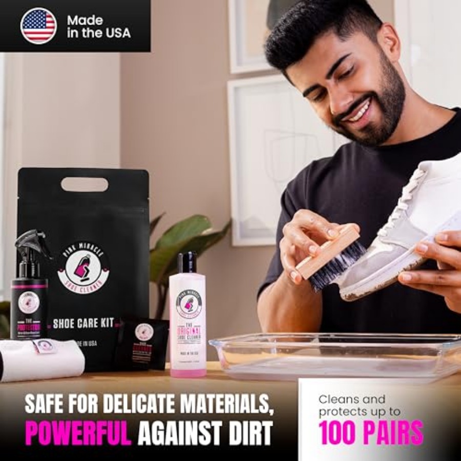 Pink Miracle Shoe Care Kit - I - Sneaker Protector Spray reseña y precio