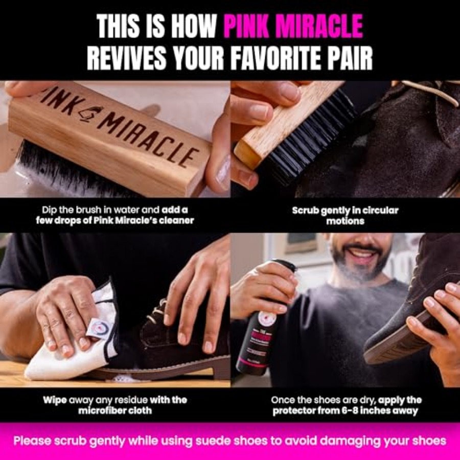 Pink Miracle Shoe Care Kit - I - Sneaker Protector Spray reseña y precio