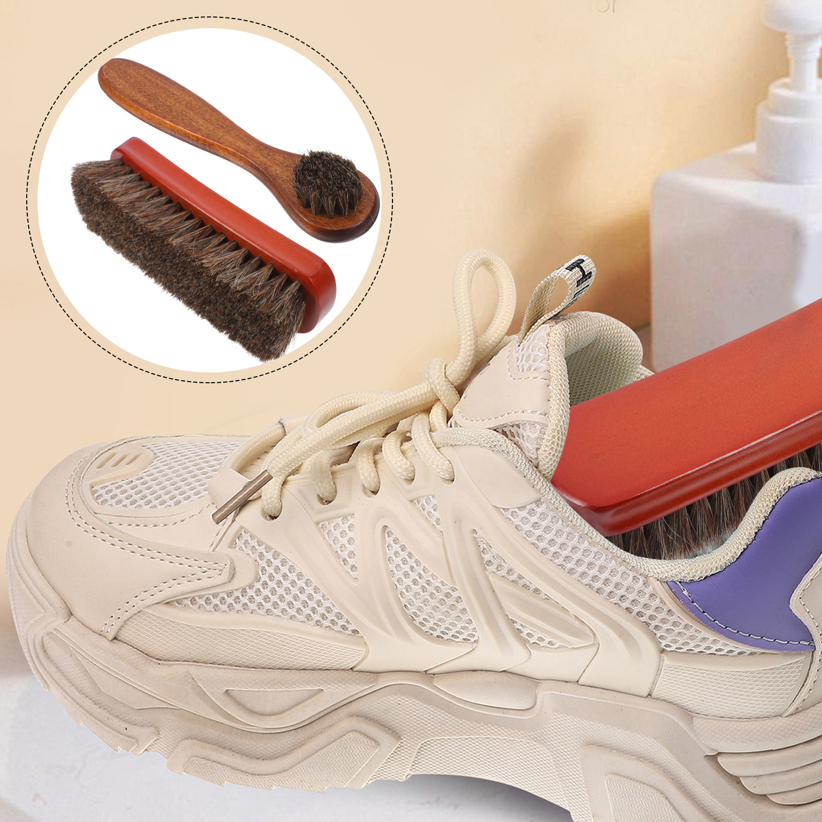 1Set Suede Shoe Brush Horsehai - Sneaker Care Suede reseña y precio