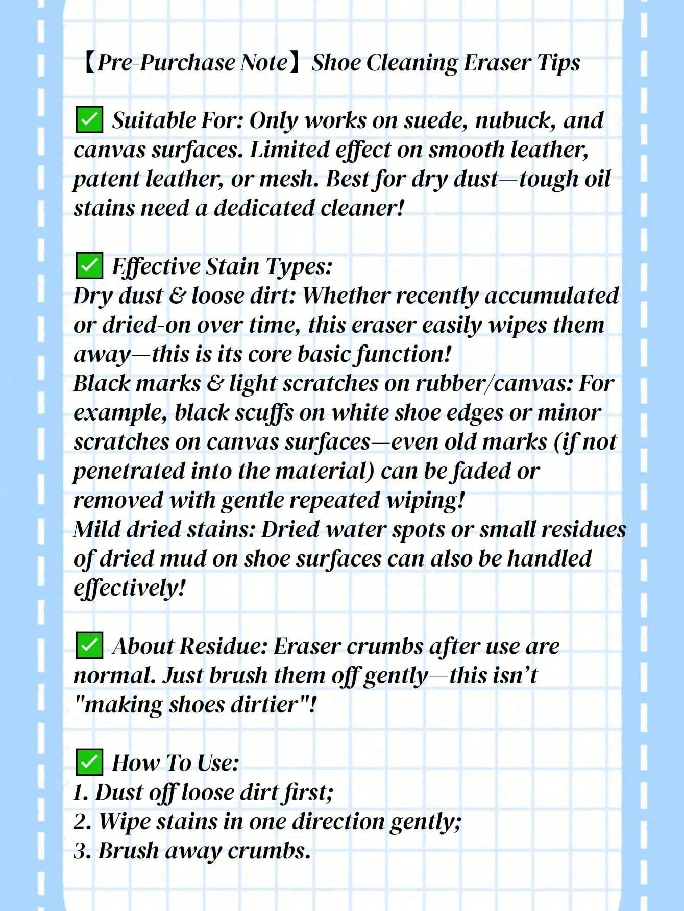 Portable Suede Shoe Cleaner Er - Sneaker Care Suede reseña y precio