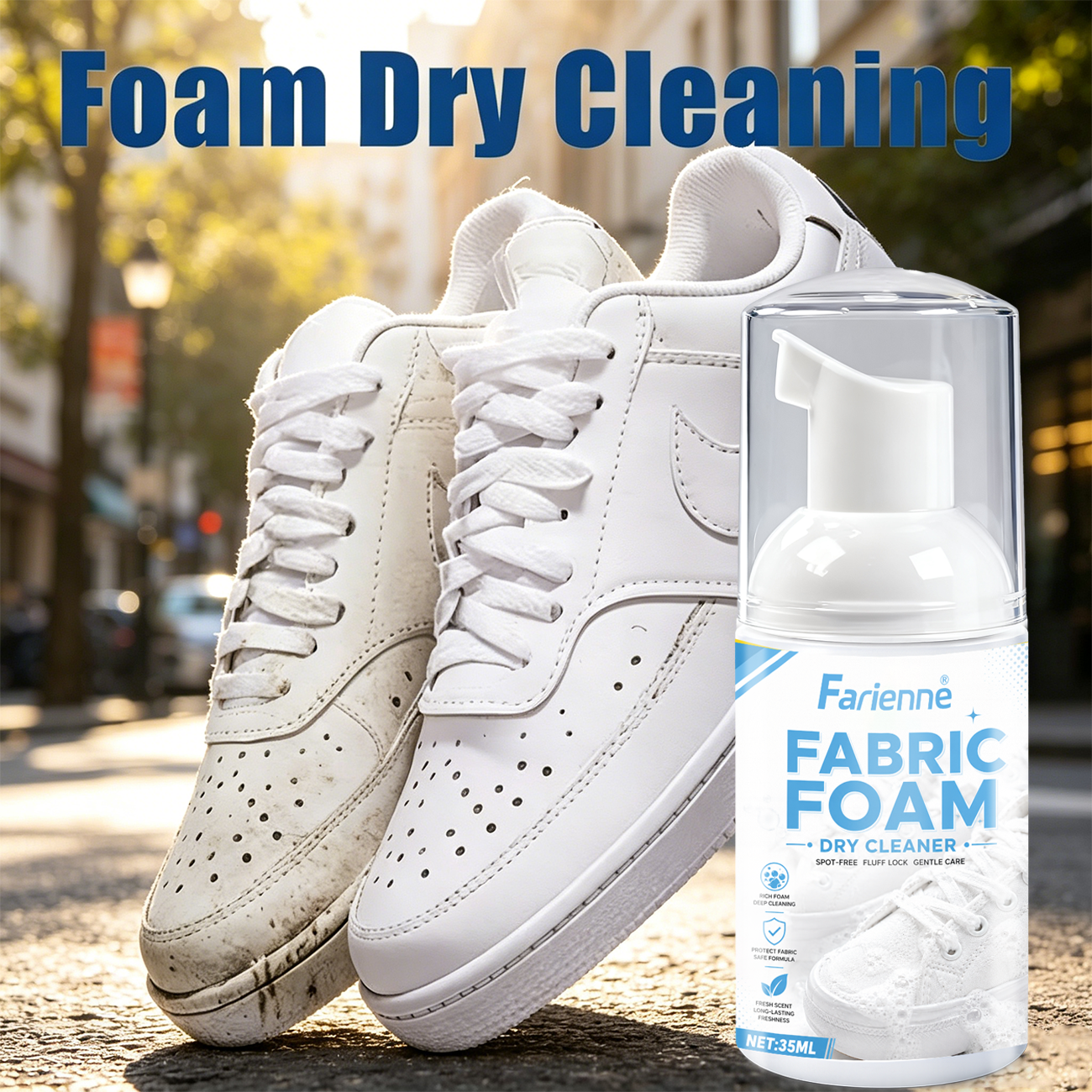 Farienne Fabric Foam Dry Clean - Sneaker Care Spray reseña y precio