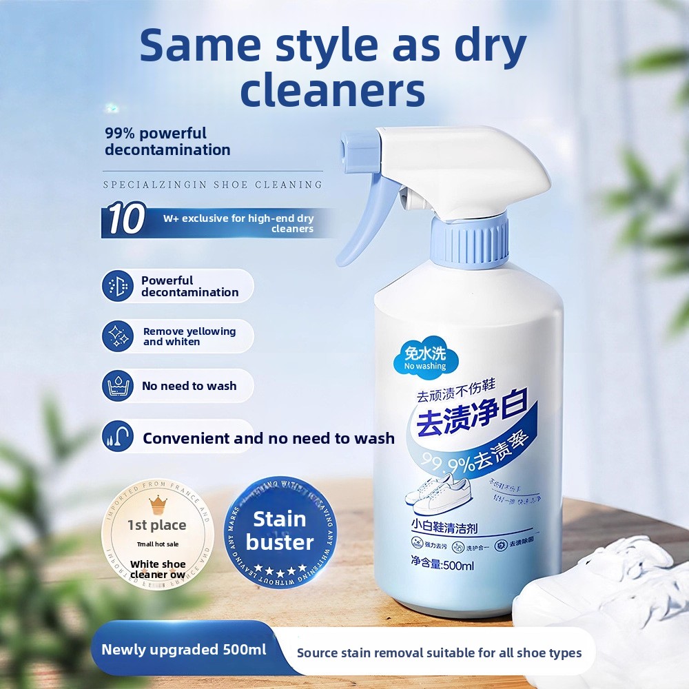 500ml white shoe cleaner no cl - Sneaker Care Suede reseña y precio